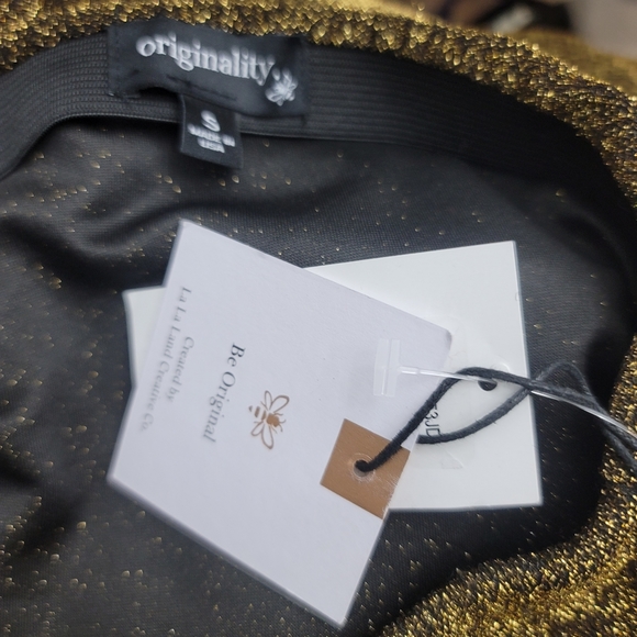 OriginalityGlitzy Side Ruche Glitter Lurex Midi Skirt - Picture 11 of 12